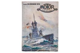 Automobilia-Zeitschrift ”Motor”, herausgegeben von Gustav Braunbeck, Oktober-Dezember 1915,