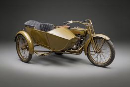 Harley-Davidson Beiwagen-Gespann Modell F, 1917, 2-Zylinder, 1.000 ccm, Vollrestauration mit