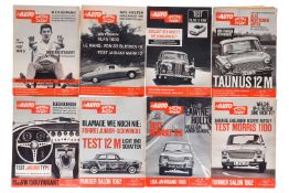 8 Zeitschriften, Auto, Motor & Sport, 1962, Ausgabe 15, 17, 19, 20, 21, 22, 23 und 24