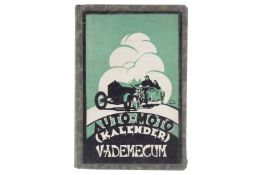 Auto-Moto-Kalender ”Vademecum”, Handbuch für Kraftfahrer, 1928, 160 Seiten