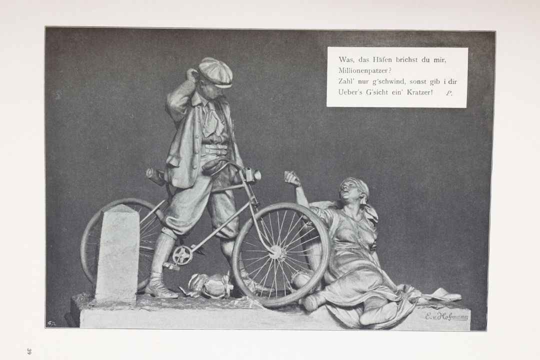 Fahrrad-Buch ”Radlerei”, mit 40 Kunsttafeln, 20er Jahre, Kunstverlag Gerlach & Schenk, Wien, - Bild 4 aus 9