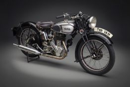 Norton Motorrad Modell 16 H, Erstzulassung: 01.07.1937, 21 PS, 490 ccm, deutsche Papiere. Das