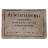 Kleines Buch ”Kilometerzeiger - mit Wegestrecken für den gesamten Auto- und Kraftfahrzeug-