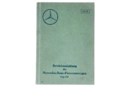 Betriebsanleitung für Mercedes-Benz-Personenwagen, Typ 170, Nr. 6215, 1932, 3. Auflage