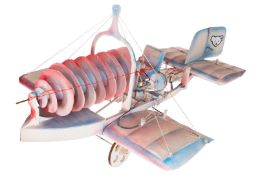 Steiff Schaufenster-Modell, Flugapparat ”Bohrwurm”, als Schaufenster-Dekoration, beweglich, L 107