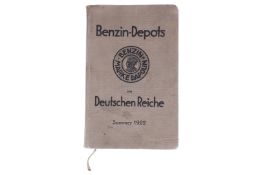 Kleines Dapolin-Buch, Benzin-Depots im deutschen Reiche, Sommer 1922, mit Werbeanzeige, 148 Seiten