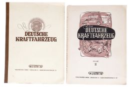 2 Austria Bilderalben ”Das deutsche Kraftfahrzeug”, Folge 1, 58 Seiten, Folge 2, 103 Seiten,