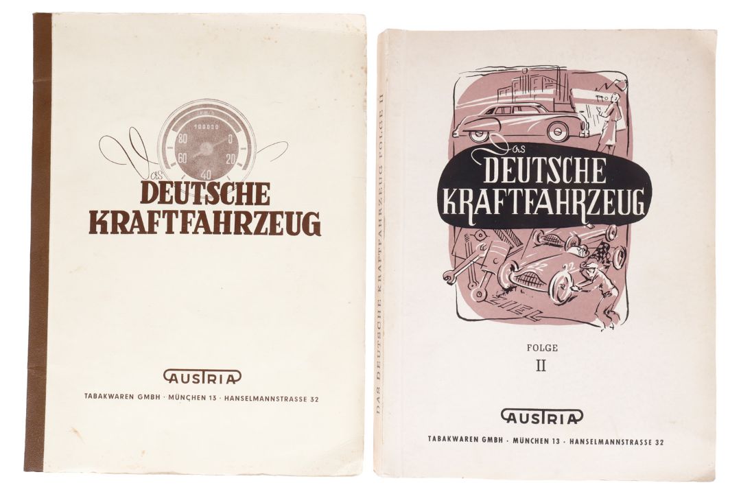 2 Austria Bilderalben ”Das deutsche Kraftfahrzeug”, Folge 1, 58 Seiten, Folge 2, 103 Seiten,
