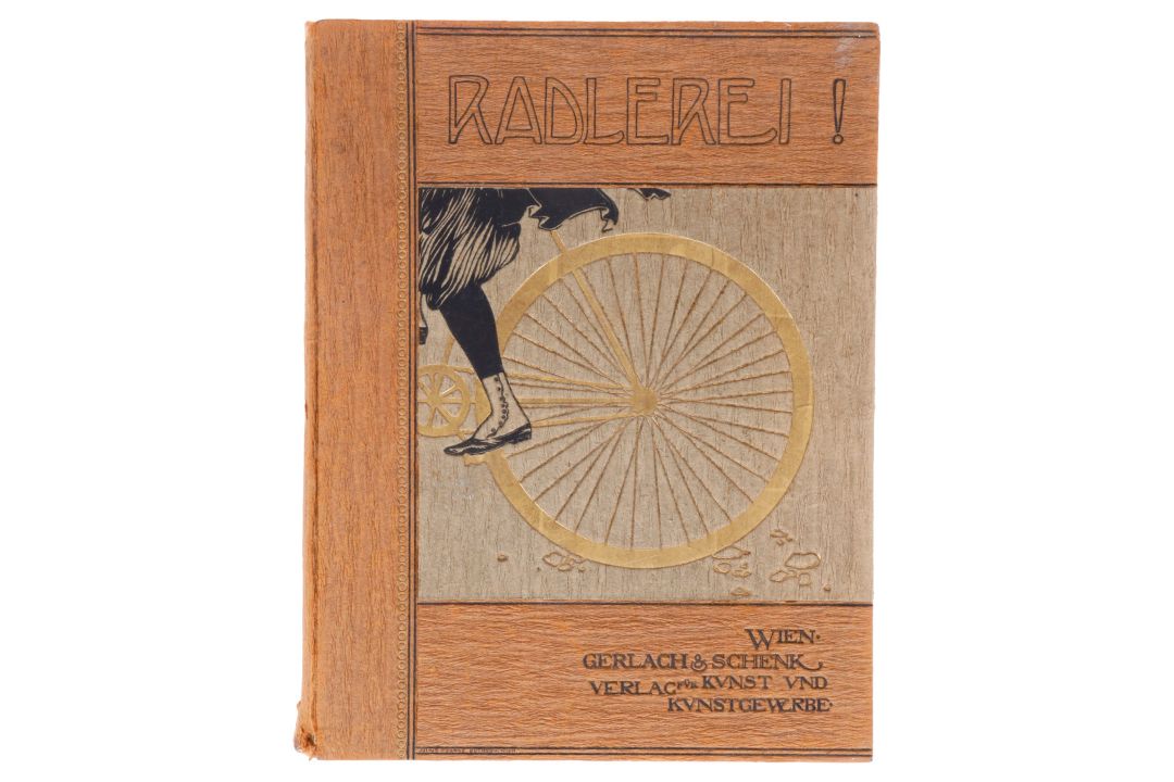 Fahrrad-Buch ”Radlerei”, mit 40 Kunsttafeln, 20er Jahre, Kunstverlag Gerlach & Schenk, Wien, - Bild 1 aus 9