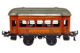 Bing Speisewagen, Spur 1, uralt, Teak CL, L 23, Z 2