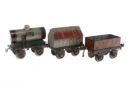 3 Bing Güterwagen, Spur 1, CL, L 12, Z 2
