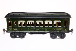 Märklin franz. Personenwagen 1886, Spur 0, CL, mit 4 AT, tw nachlackiert, NV, LS, L 32,5, Z 3