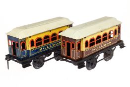 2 Bub? Pullman-Wagen, Spur 1, CL, uralt, Dächer nachlackiert, Z 3