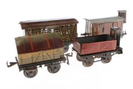 4 Bing/Bub Güterwagen, Spur 1, Z 4