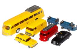 Konv. 6 Wiking Autos, Post, Feuerwehr, Taxi, leicht bespielt