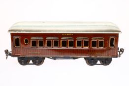 Märklin Mitropa Speisewagen 1886, Spur 1, CL, 1 Puffer fehlt, LS und gealterter Lack, L 32,5, Z 3