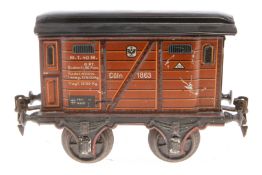 Märklin Gepäckwagen 1863, Spur 1, CL, Dach rest., tw LS, L 15, Z 3