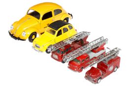 5 Modellautos, darunter Matchbox, Siku, Solido, etc., tw LS und leicht besch., L 10-23, Z 3