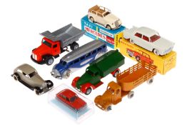 Konv. Fahrzeuge, Guss, darunter Tekno, Meccano, Schuco, JRD etc., L 6-15, Alterungs- und