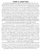 Terms & Conditions - DO NOT BID