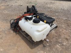 USED TANK AND HOSE REEL FOR SPRAYING APPLICATION