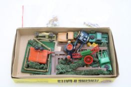 Dinky Dublo series die cast vehicles together with farm accessories and similar items, (Qty).