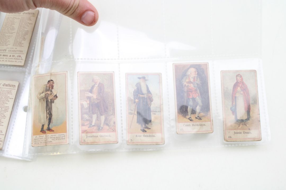 A scarce set of Cope Bros 'Charctures of Dickens' cigarette cards (46 of 50) c1900 together with - Image 6 of 6