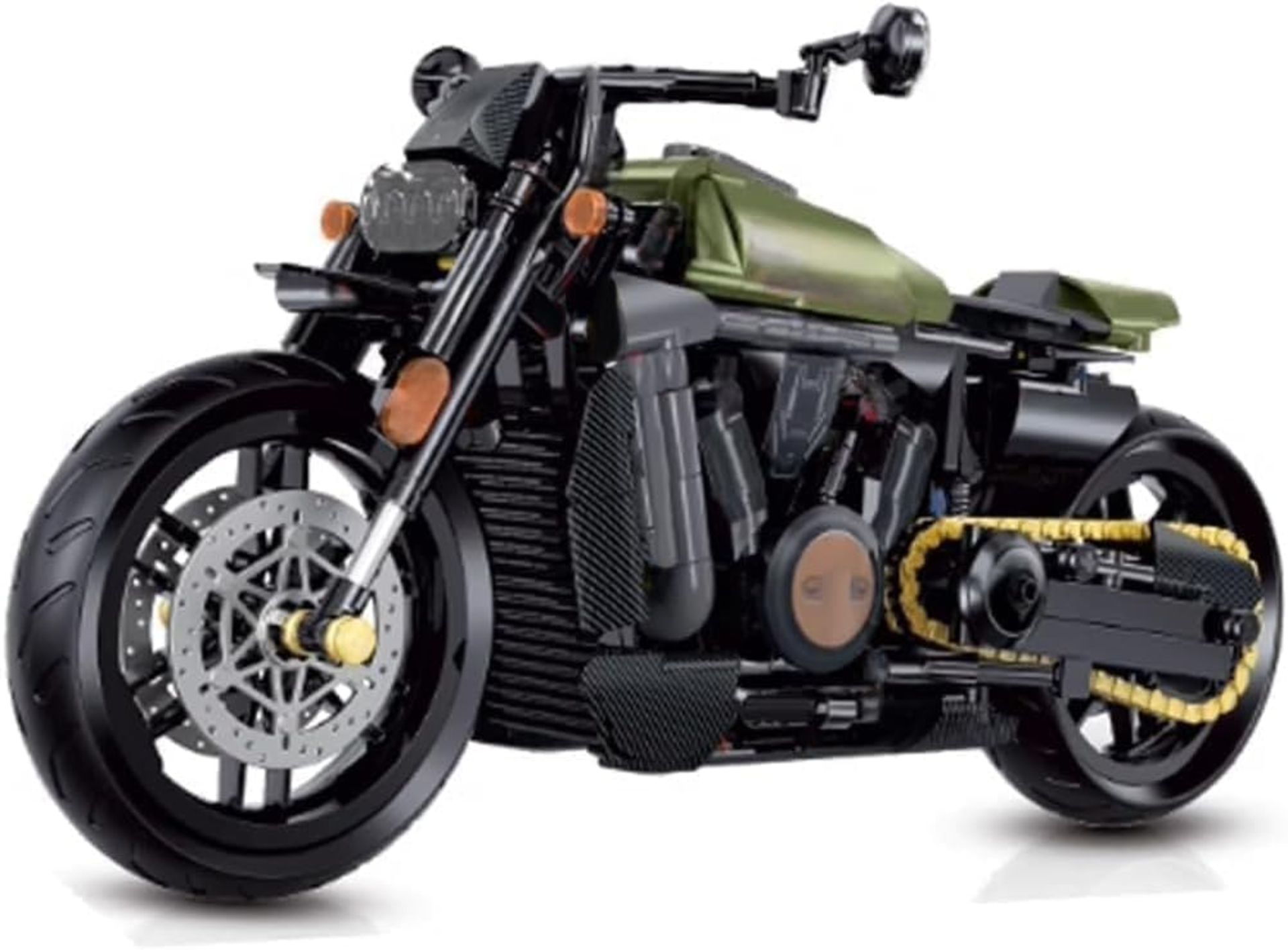$25 FULHOLPE Motorcycle Building Kits, 634 Pieces Super Motorcycle Set for Adults, Technology Motorb