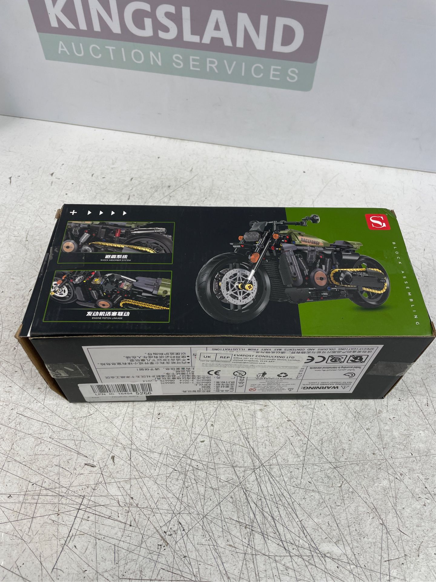 $25 FULHOLPE Motorcycle Building Kits, 634 Pieces Super Motorcycle Set for Adults, Technology Motorb - Image 4 of 6