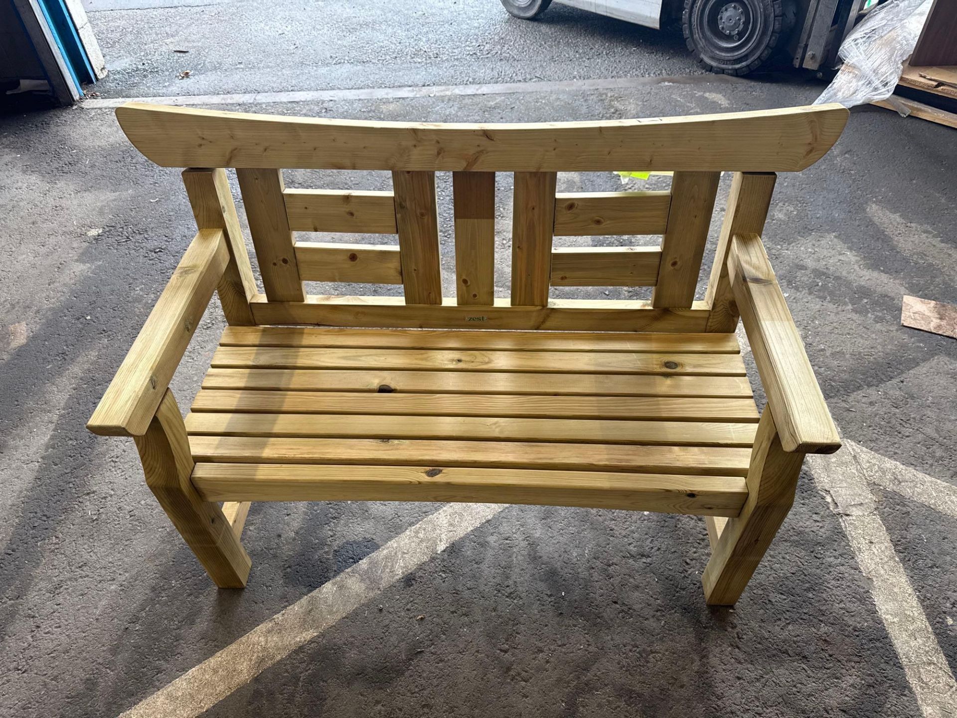 wooden garden bench - collection