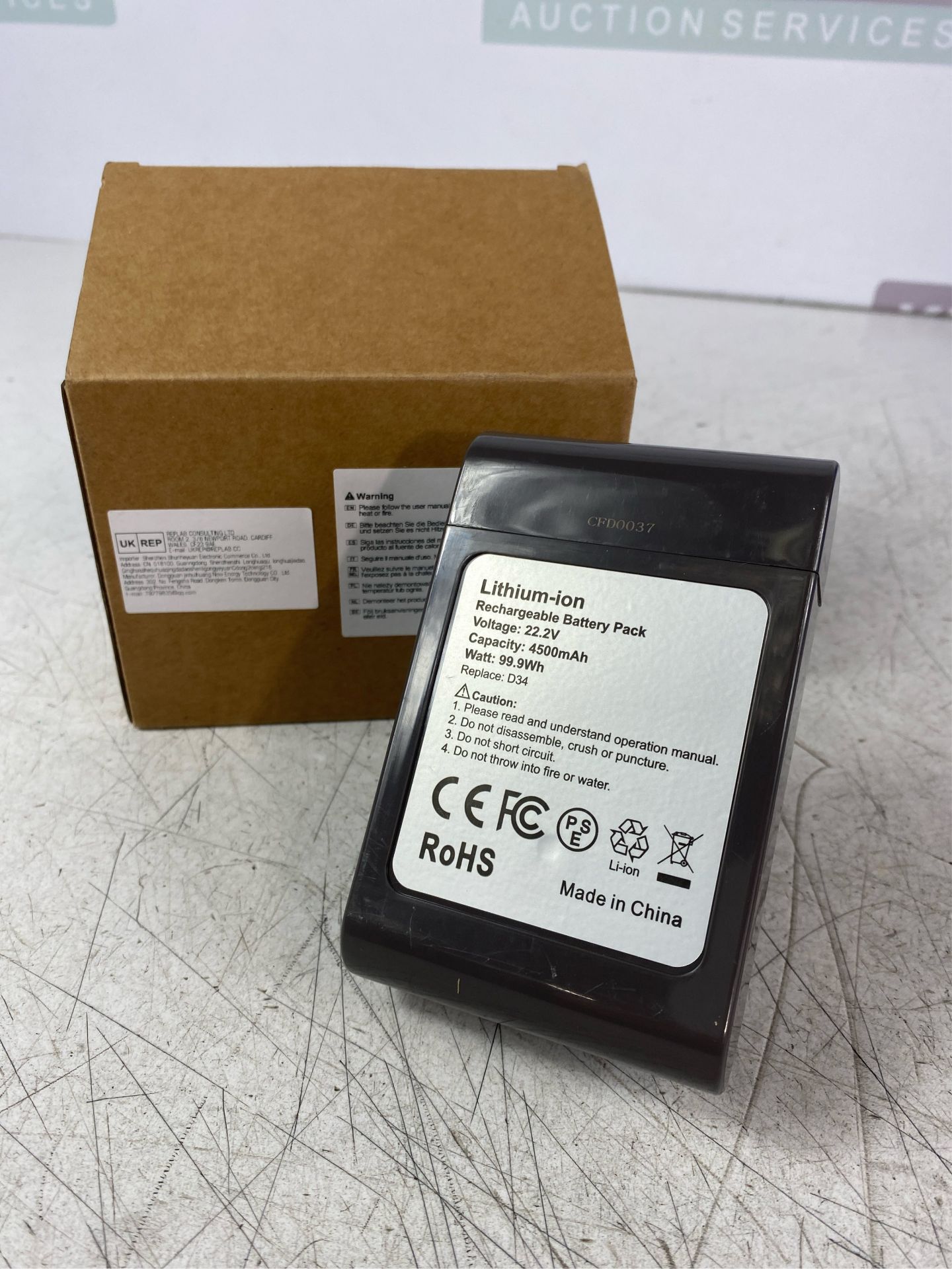$31 FirstPower DC35 DC44 4500mAh 22.2v Type B Replacement Battery for Dyson DC31 DC34 DC35 DC44 DC45 - Image 3 of 6