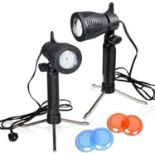 Â£29 EMART Photography Lighting, 2 Packs 5500K LED Continuous Video Studio Light Kit Table Top Lamp