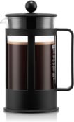 Â£21 Bodum French Press Kenya - 1L / 8 Cups Manual Coffee Maker - Heat-Resistant Glass & Stainless S