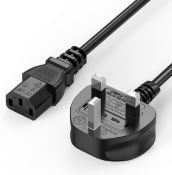Â£10 Monitor Power Cable Lead, Mellbree UK 3 Pin C13 Keetle Lead Compatible with Samsung, Dell, Sony