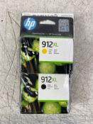 HP 912XL 3YP34AE Set of 4 Original Cartridges XL Fill for HP Officejet Pro 8010, 8012, 8014, 8015, 8