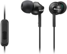 Â£17 Sony MDREX110APB.CE7 Deep Bass Earphones with Smartphone Control and Mic - Metallic Black