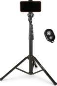 Â£15 Amazon Basics Extendable Phone Tripod & Selfie Stick 162cm/64inch, with Wireless Remote Control