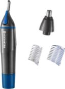 Â£9 Remington Hair Trimmer for Men, Nose, Ear, & Eyebrow Hair Clipper, Rotary Trimmer, Two Comb Atta