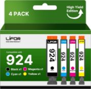 Â£27 LIFOR 924 Ink Cartridges Replacement for HP 924 for HP OfficeJet Pro 8120e OfficeJet Pro 8122e