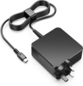 Â£12 USB C Laptop Charger, Fast PD 65W USB C Charger with 1.7m Cable Compatible with Lenovo ThinkPad