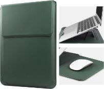 Â£19 HoYiXi 14 Inch Laptop Sleeve Case Leather Bag with Stand Compatible with MacBook Pro 14 2021/AS