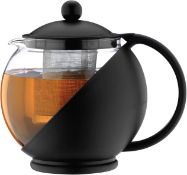 Â£14 Caf Ole CMP-07TP Everyday Round Tea Pot Infuser Basket Glass Teapot Loose Leaf 700 ml/24 oz, B
