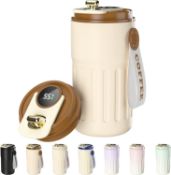 Â£28 Homealexa Coffee Cup Travel Mugs, Vacuum Insulating Cup 316 Stainless Steel, LED Touch Screen T