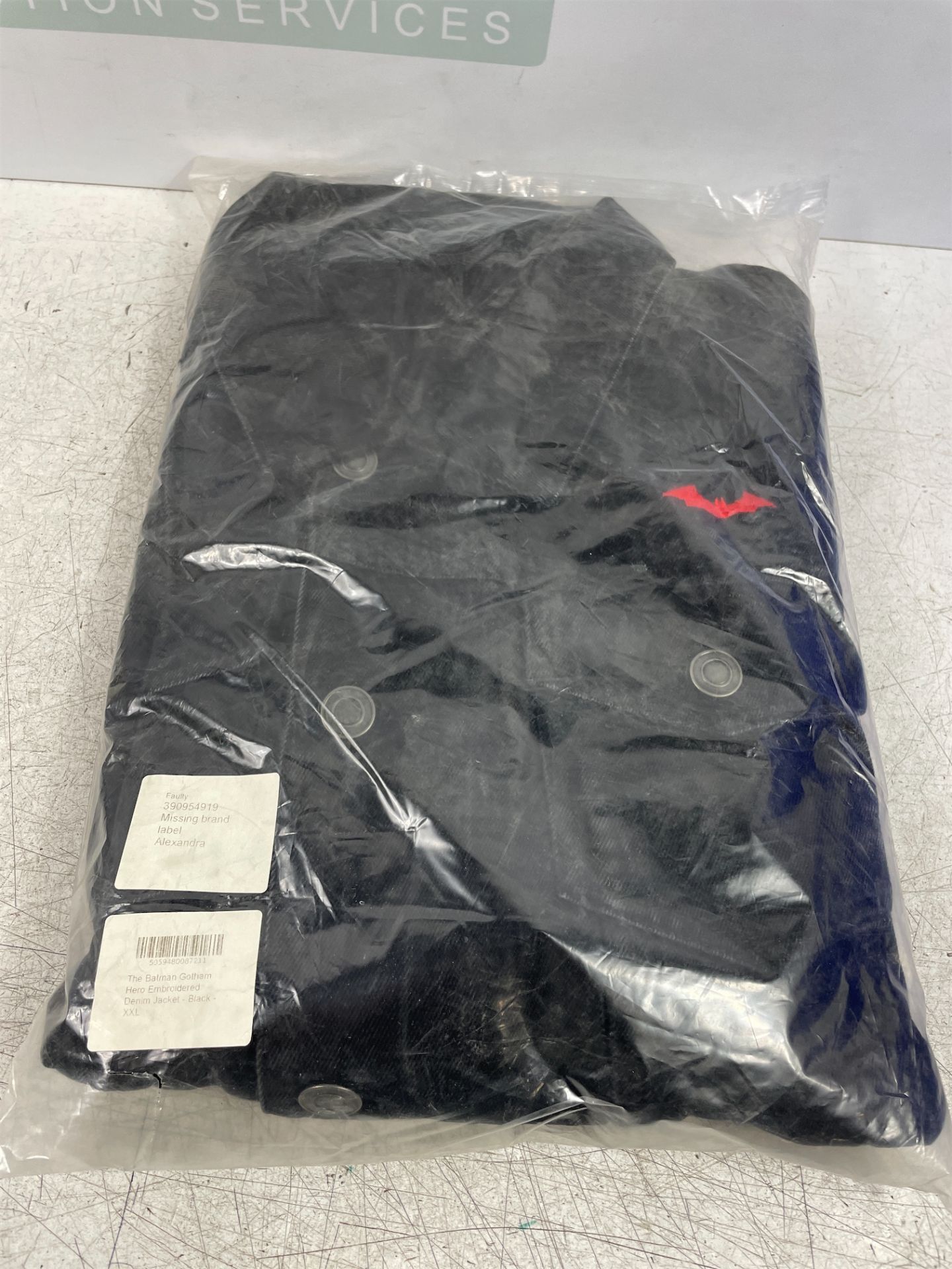 Batman Gotham Hero Embroidered Denim Jacket Size XXL