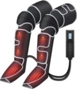 Â£85 COMFIER Leg Massager for Circulation and Pain Relief, Leg Wraps Massage Boots with Heat and Com