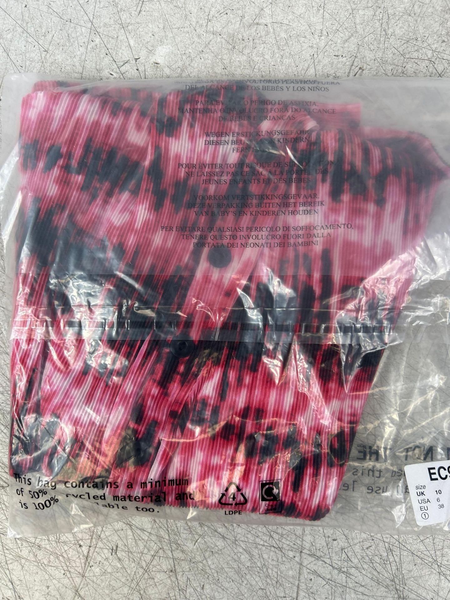 RRP £27 - Size 10 Simply Be SBE JERSEY TOP TIE DYE - Image 3 of 4
