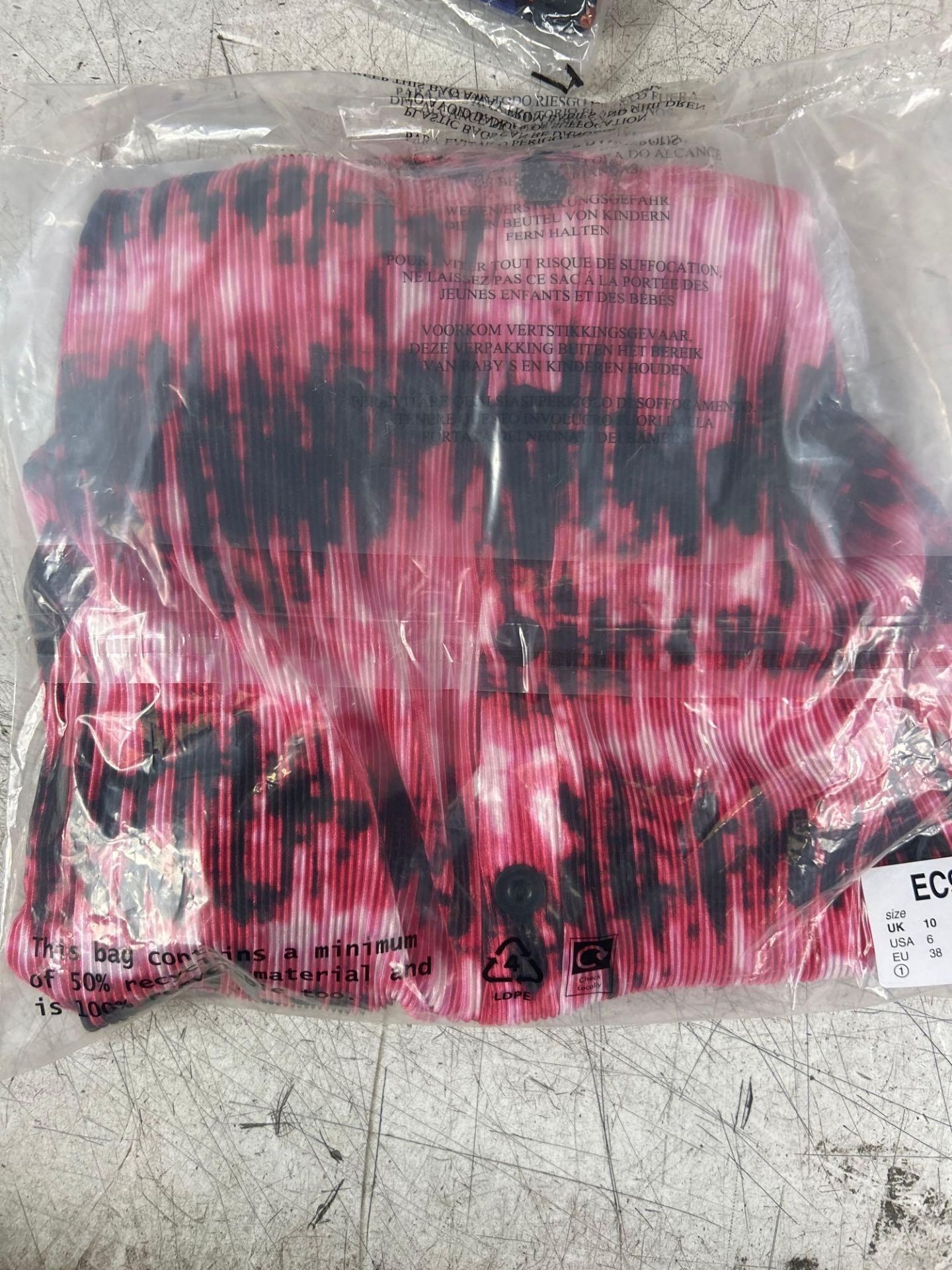 RRP £27 - Size 10 Simply Be SBE JERSEY TOP TIE DYE - Image 3 of 4