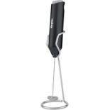 Â£6 Keplin Handheld Milk Frother with Stand - Stainless Steel Electric Whisk - Portable Battery-Oper