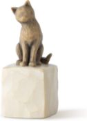 Â£18 Willow Tree Love My Cat Dark Figurine