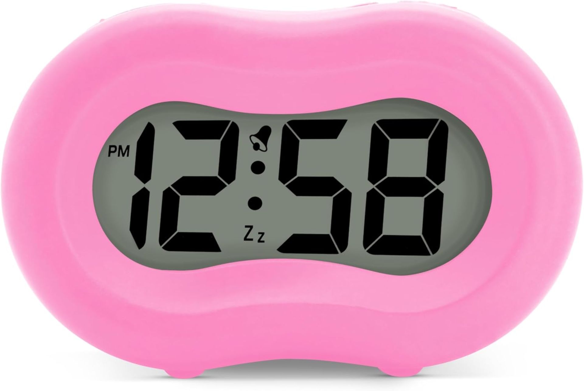 Â£11 Acctim Vierra Digital Alarm Clock Smartlite Superbrite Crescendo Alarm Silicone Case Hot Pink